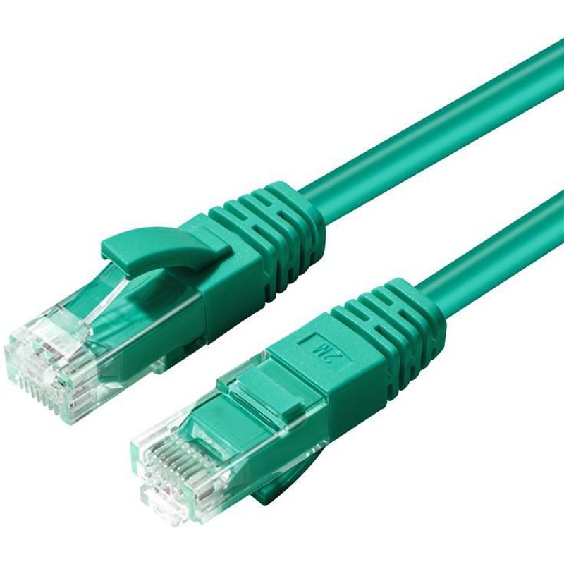 MicroConnect - CAT6A UTP 0.25m Green LSZH - Câbles réseau