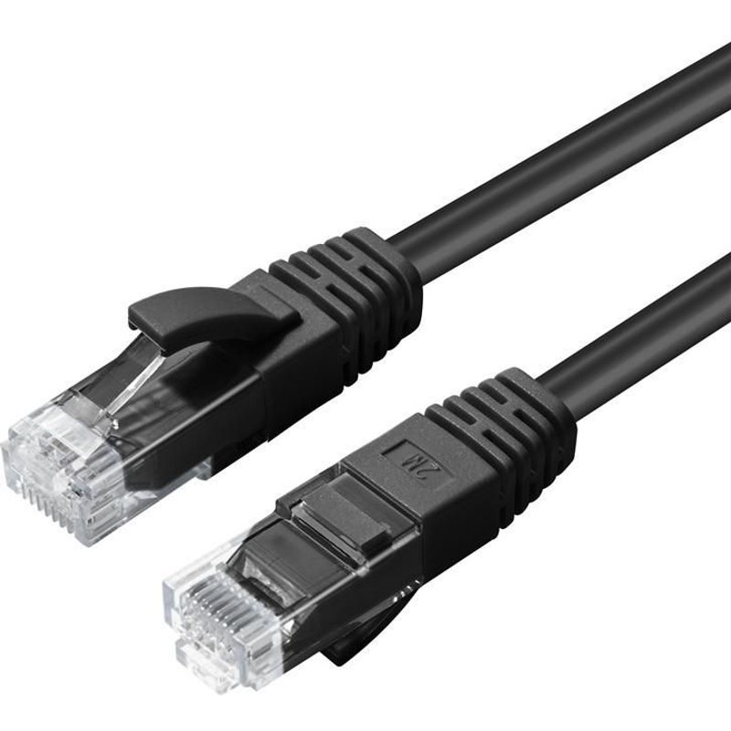 MicroConnect - CAT6A UTP 0.25m Black LSZH - Câbles réseau