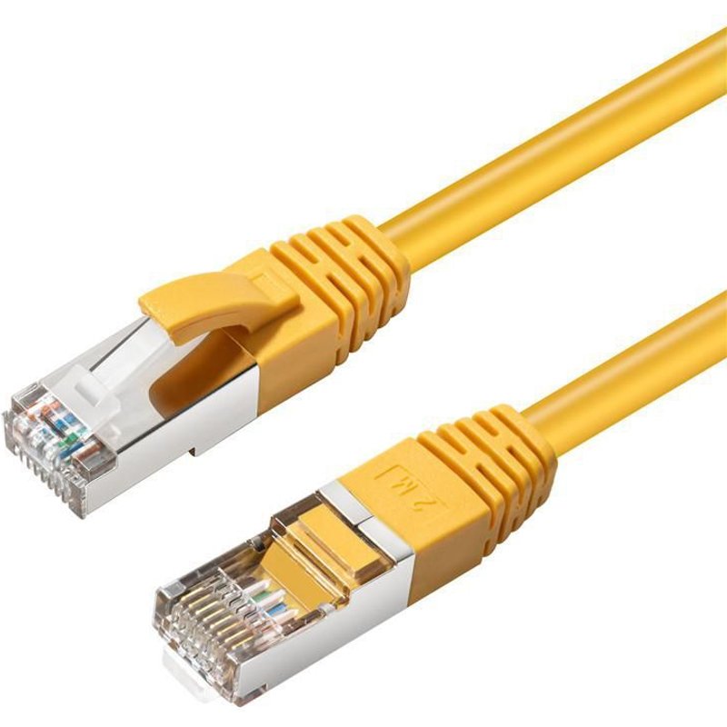 MicroConnect - CAT6A S/FTP 2m Yellow LSZH - Câbles réseau