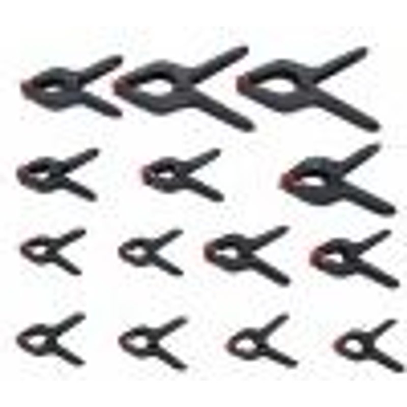 Lot 14 pince de serrage serre joint 75 - 225 mm ouverture 0 - 88 mm BGS