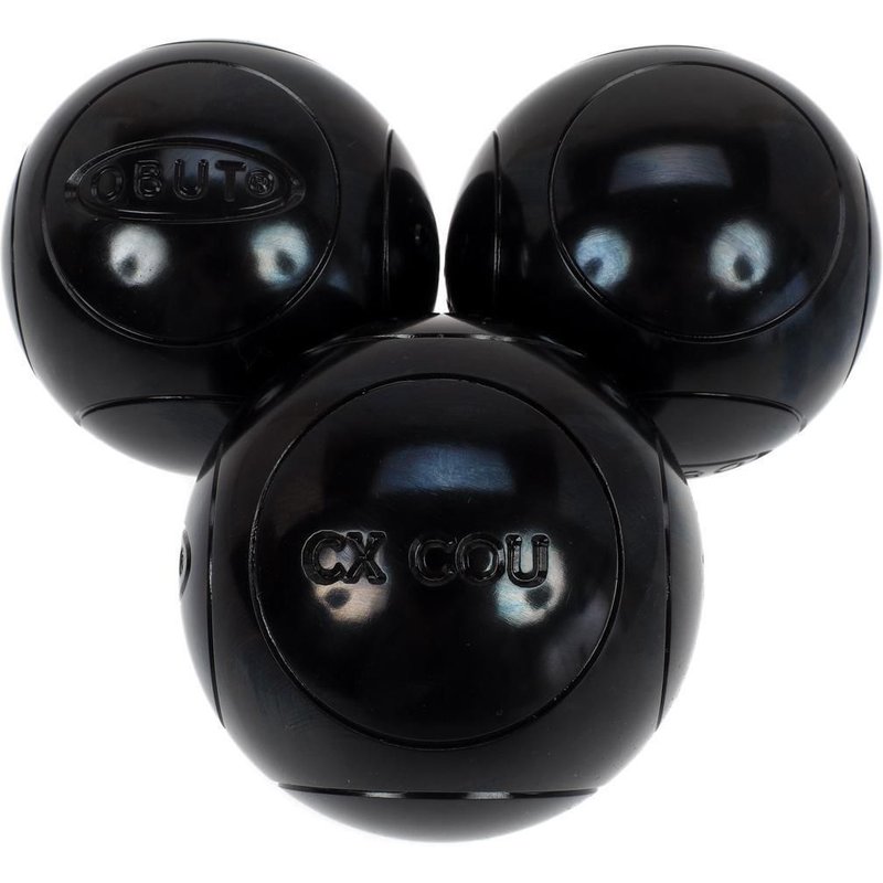 Boules De Pétanque Obut Boules De Pétanque Obut Cx.Cou Noire 75 Mm 1 Strie Noir 720g