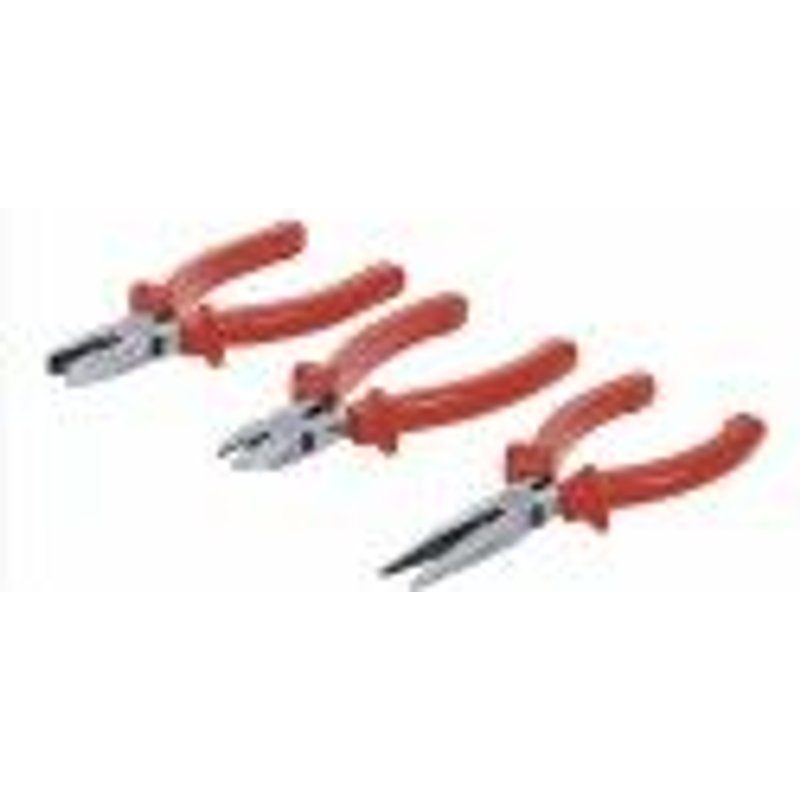 Lot 3 pince universelle - coupante - téléphone long bec 150 mm BGS