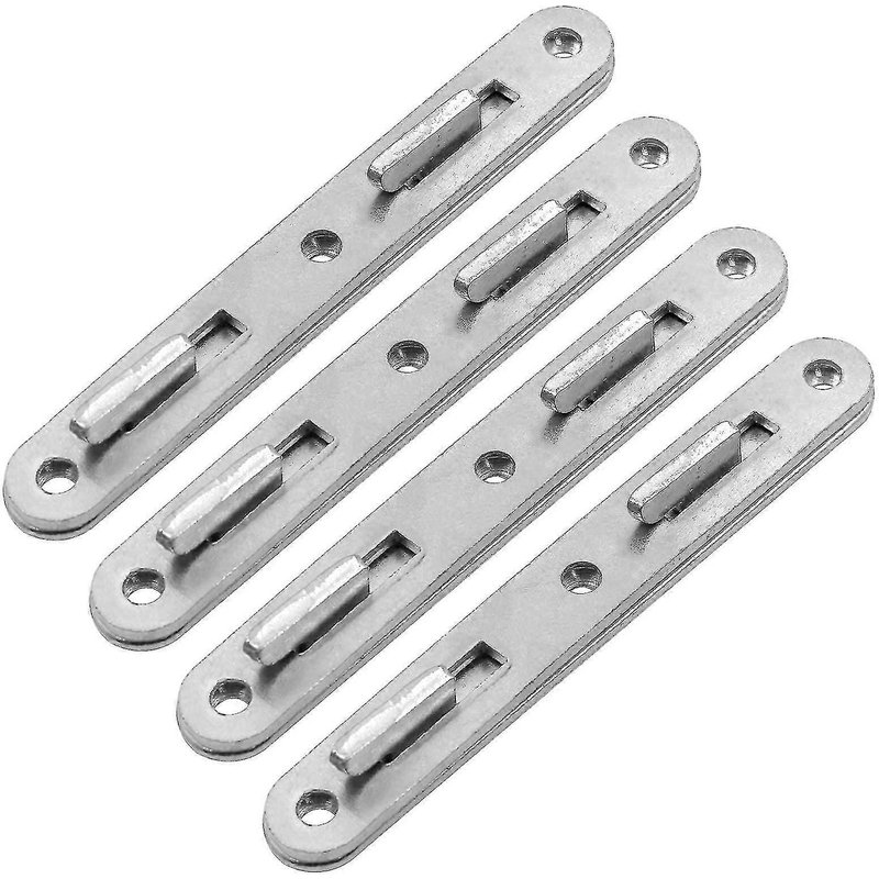 Raccords De Connexion De Rail De Lit En Bois, Crochet De Lit Rond En Zinc De 5 Pouces, Ensemble De 4 Raccords De Connexion Épaissir Le Matériel De Lit De Meubles