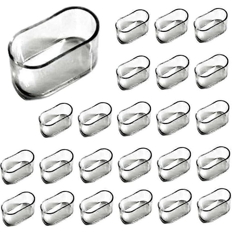 30 Pcs Chair Leg Caps, Ovale Silicone Meubles Pieds Pads Table Cover Floor Scratches Protectors-Mxbc