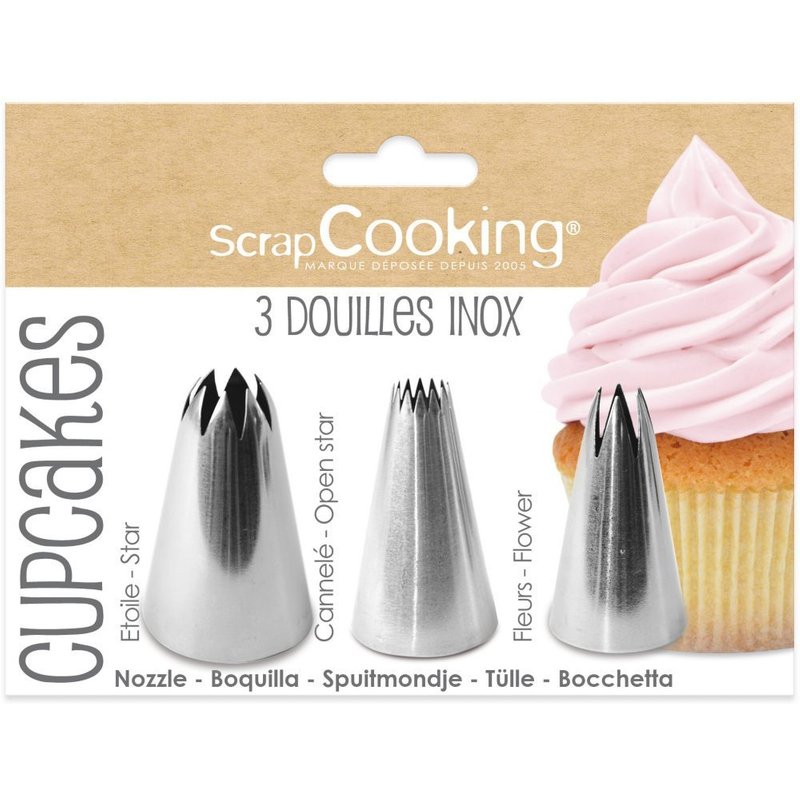Kit À Cuisiner Scrapcooking 3 Douilles Cupcakes