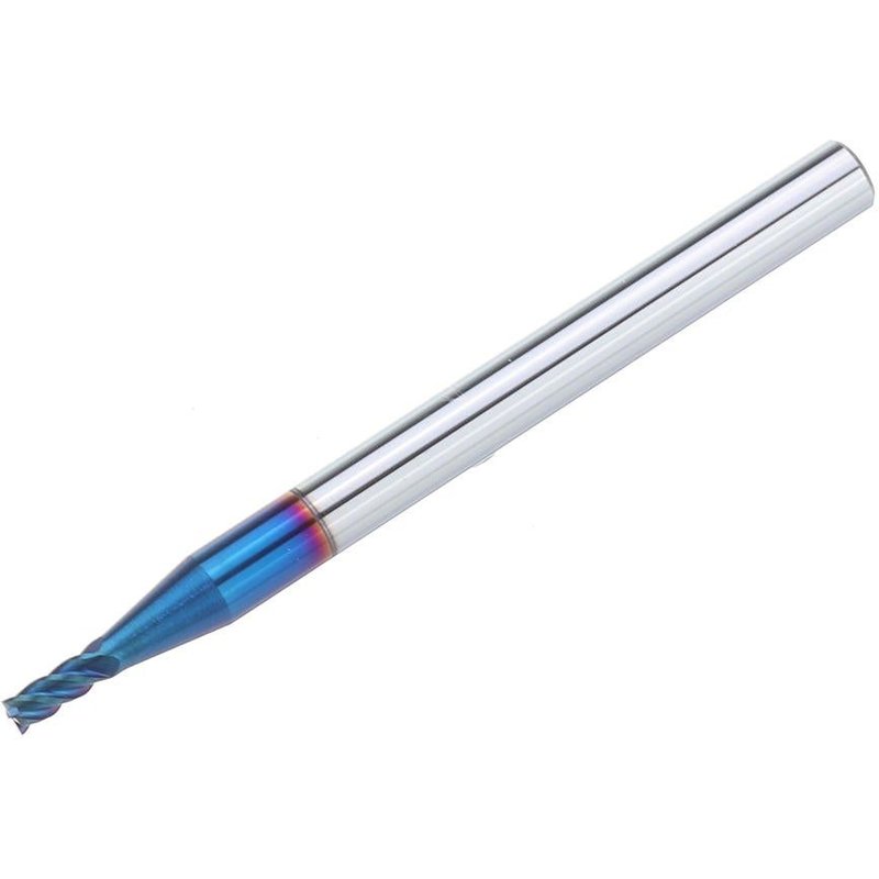 1-4mm HRC60 4 Fl?tes Fraise Bleu NACO Enduit End Mill Cutter CNC Outil pour Acier Inoxydable,2.5mm