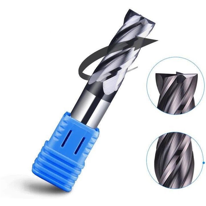 1-20mm 4 Fl?te Fraise Tungstène Acier HRC50 Fraise Fraiseuse Outils pour Acier,16mm
