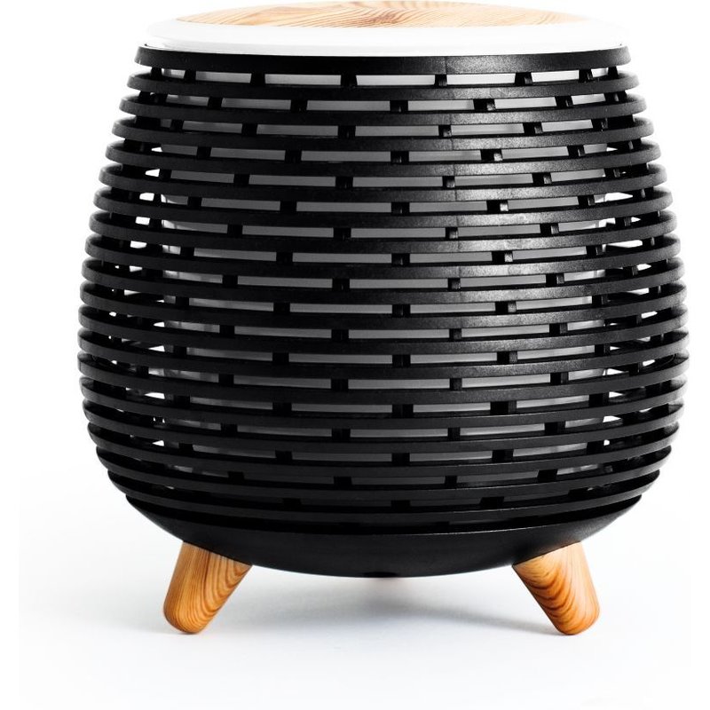 Diffuseur D'arôme Humidificateur Et Lampes Ultrasonique Usb Aromi Black Yoghi