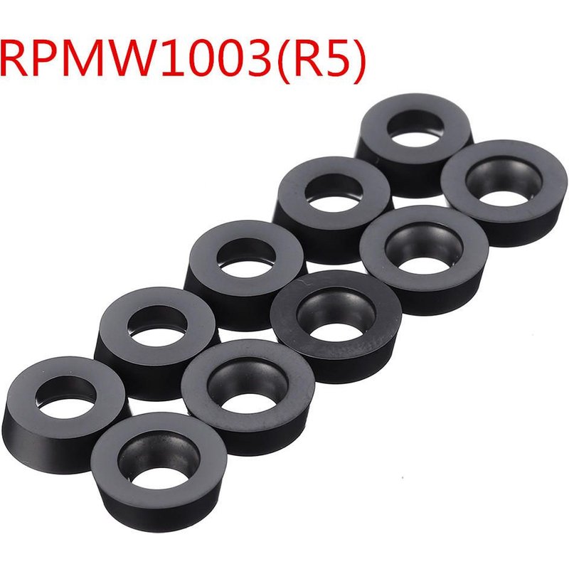 Insert en carbure de 10 pièces pour outil de tournage CNC de fraise à surfacer, RPMW1003