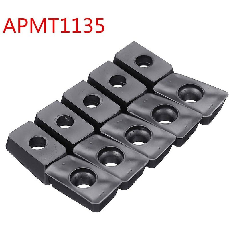 Insert en carbure de 10 pièces pour outil de tournage CNC de fraise à surfacer, APMT1604