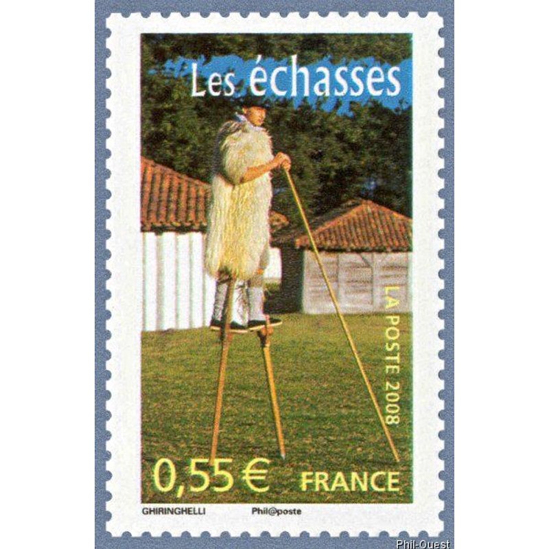 France 2008, Tres Beau Timbre Neuf** Luxe Yvert 4268, Portraits De Régions N° 12 - La France À Vivre, Les Echasses.