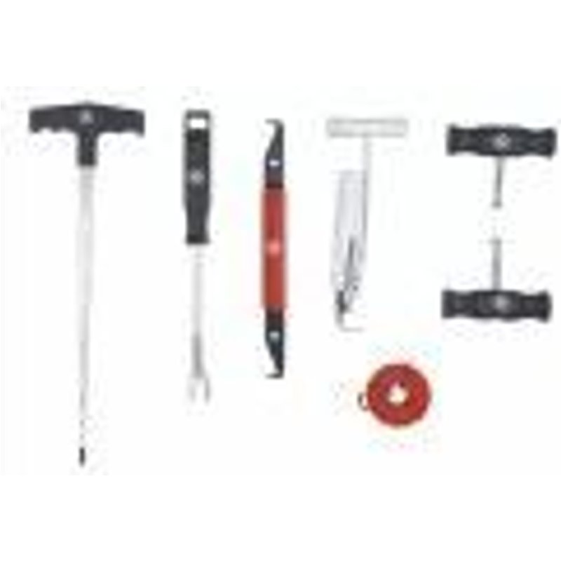 Kit démontage dépose découpe joint pare brise 7 pièces poignée fil coupant BGS