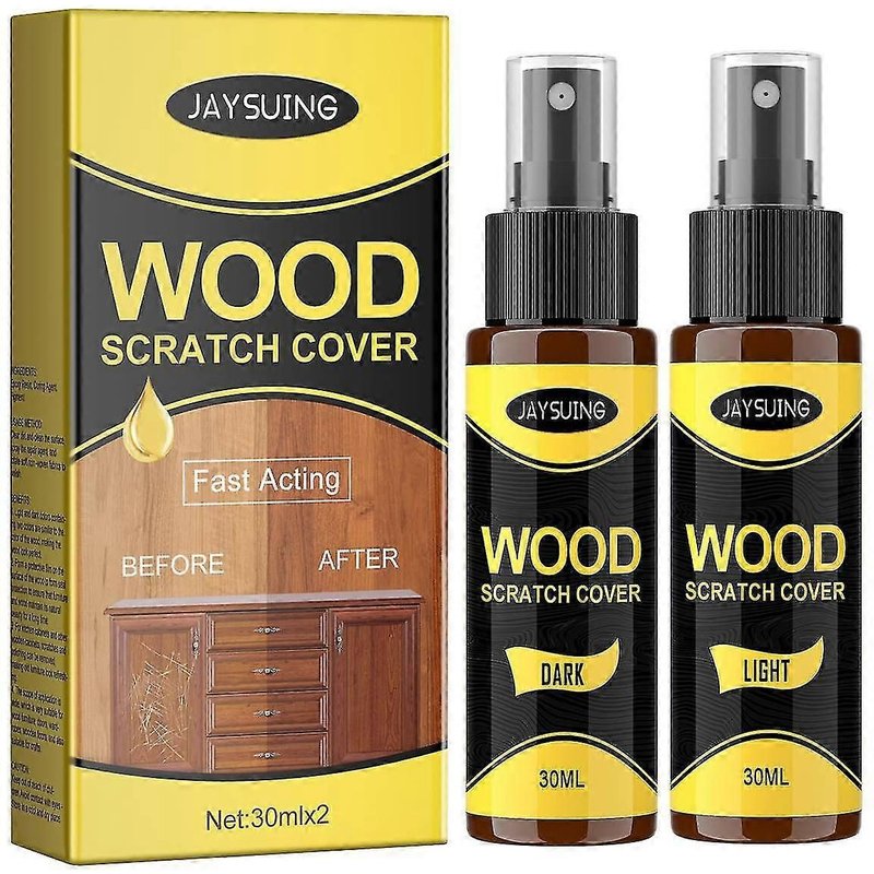 Agent De Réparation De Rayures Pour Planchers De Bois - Enlève Les Rayures Sur Les Meubles En Bois - 30mlx2