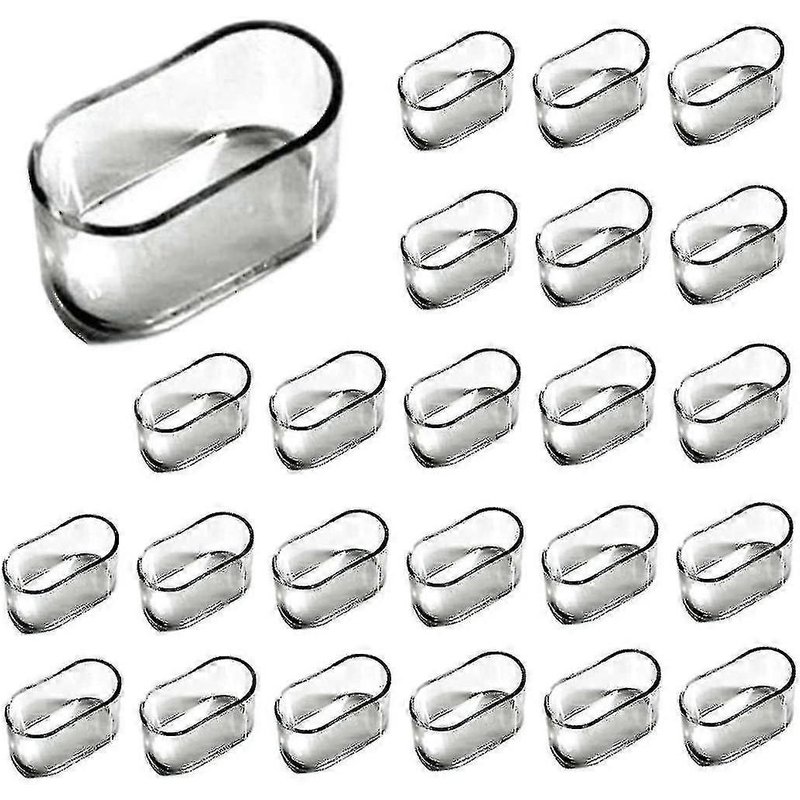 Capuchons De Pieds De Chaise - 30 Pièces, Coussinets De Pieds De Meubles En Silicone Ovales Pour Couverture De Table, Protecteurs De Rayures De Sol