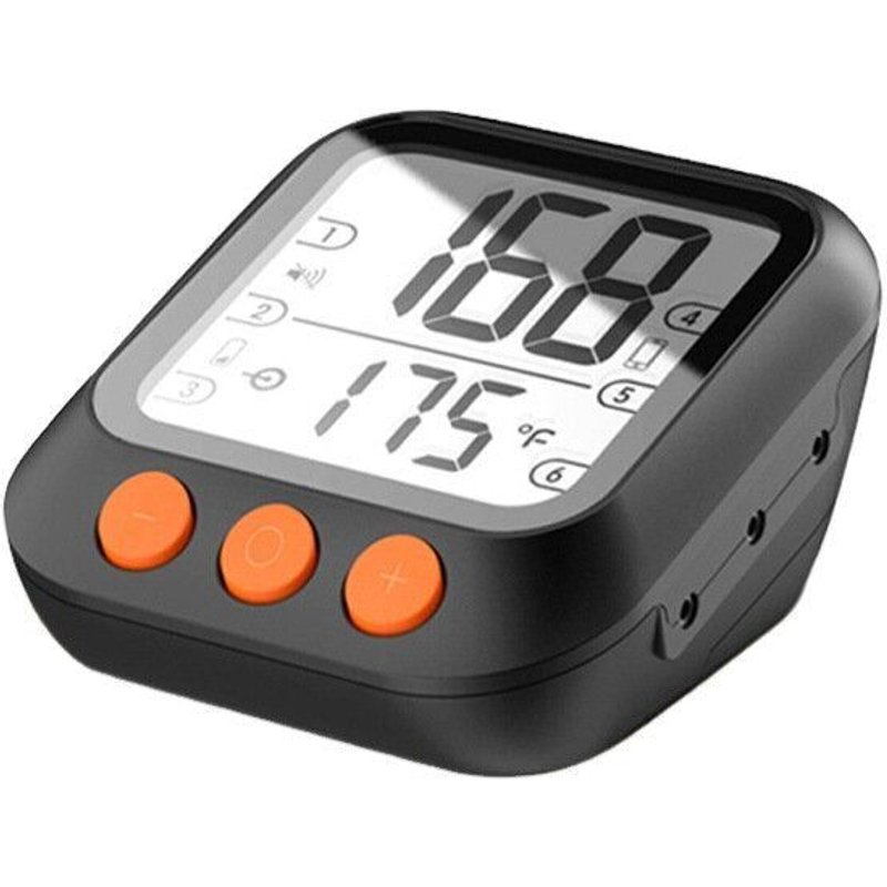 Thermomètre à viande de barbecue intelligent Bluetooth à grand écran LCD grand ange 3,5