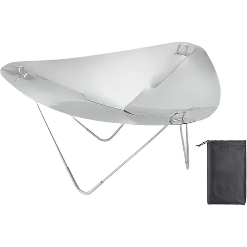 Wood Burning Fire-Pit High Durability Heat-Resistant Not Easily Deformed Detachable Wood Burning Firebowl With Storage Bag Camping Supplies Kaesi