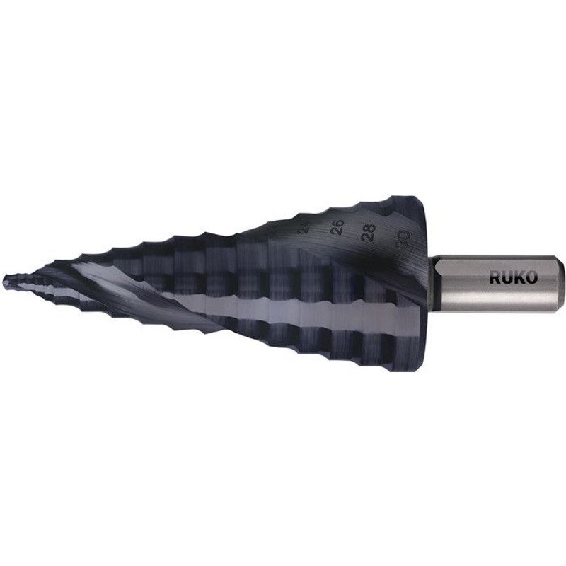 Foret étagé ULTIMATECUT plage de perçage 8-30 mm HSS RUnaTEC à cannelures hélico