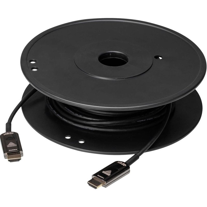 ATEN VanCryst VE781020 - Câble HDMI - HDMI mâle pour HDMI mâle - 20 m - cuivre hybride/fibre optique - noir - support 4K, Active Optical Cable (AOC) - pour ATEN VM5404HA, VM5808HA; VanCryst...