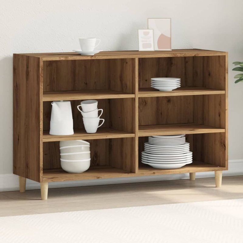 Vidaxl Buffet ChĂȘne Artisanal 103,5x35x70 Cm Bois D'ingĂ©nierie