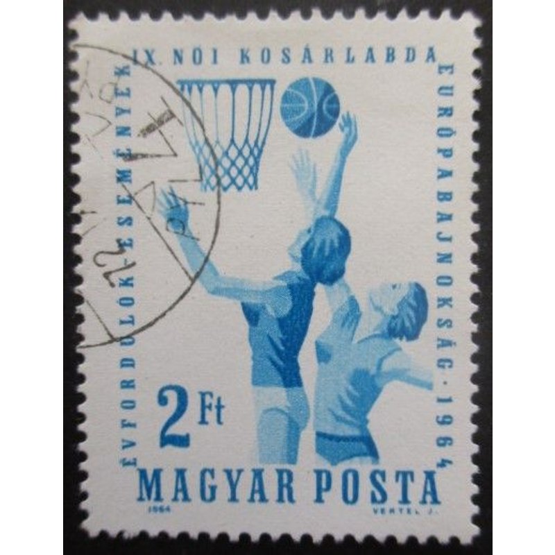 Hongrie N°1676 Championnats D'europe De Basket Oblitéré