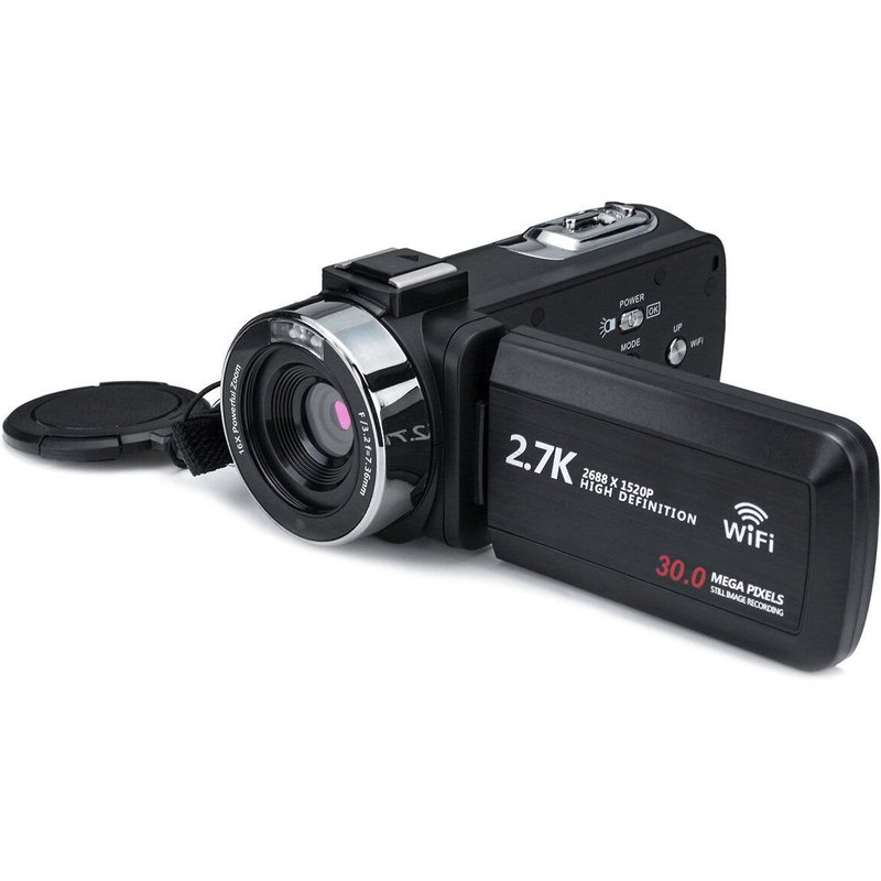 Caméscope DV Ultra HD Digital3 pouces 2.7K 16X Zoom 30MP Caméra vidéo pour la diffusion de Vlogging en direct