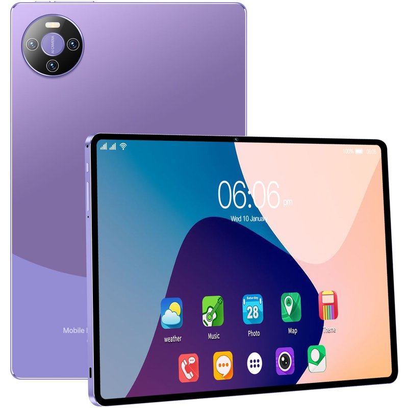 Tablette PC LOIDIS E60 (2024) 64 Go 10.1 pouces Wi-Fi + carte SIM Violet