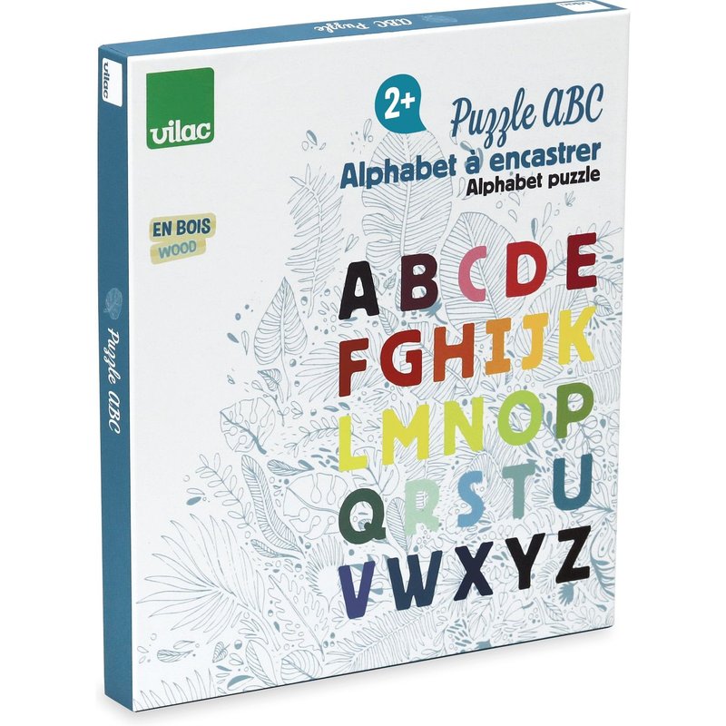 Vilac Puzzle Abc Alphabet À Encastrer Sous La Canopée