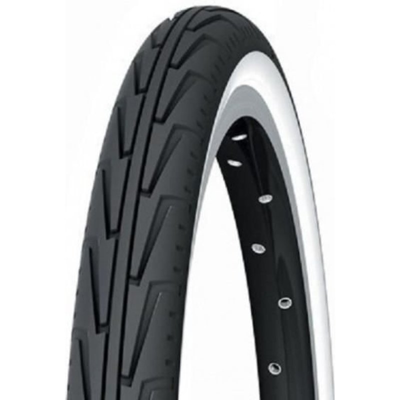 Pneu vélo City Michelin City J TR noir/flanc blanc (24 x 1.3/8'')