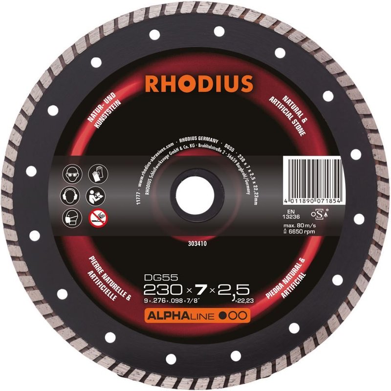 Diamond Disc Dash DG55 Ø 230 x 7,0 x 2,5 x 22,23 mm droit