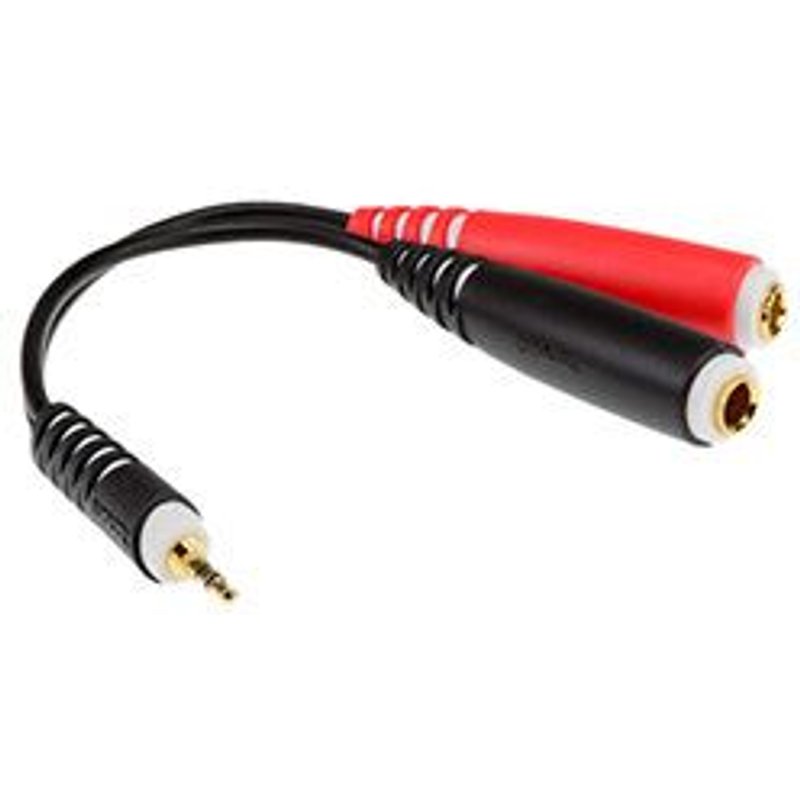 Adaptateur en Y mini-Jack stéréo vers 2 prises Jack mono