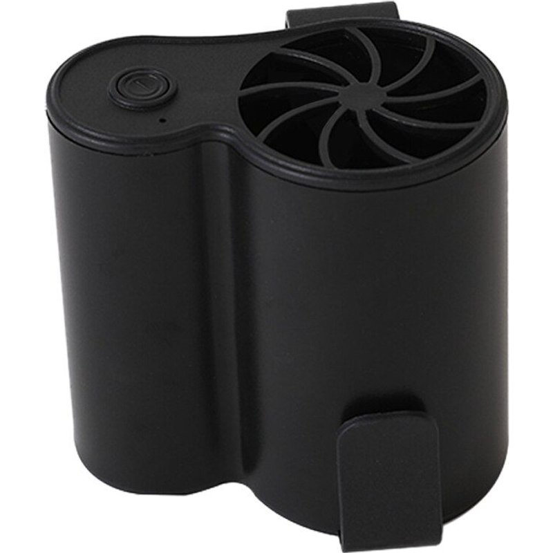 Ventilateur de taille Portable, refroidisseur de climatisation, USB, Mini, noir, pour l'extérieur, suspendu, avec serviette de glace