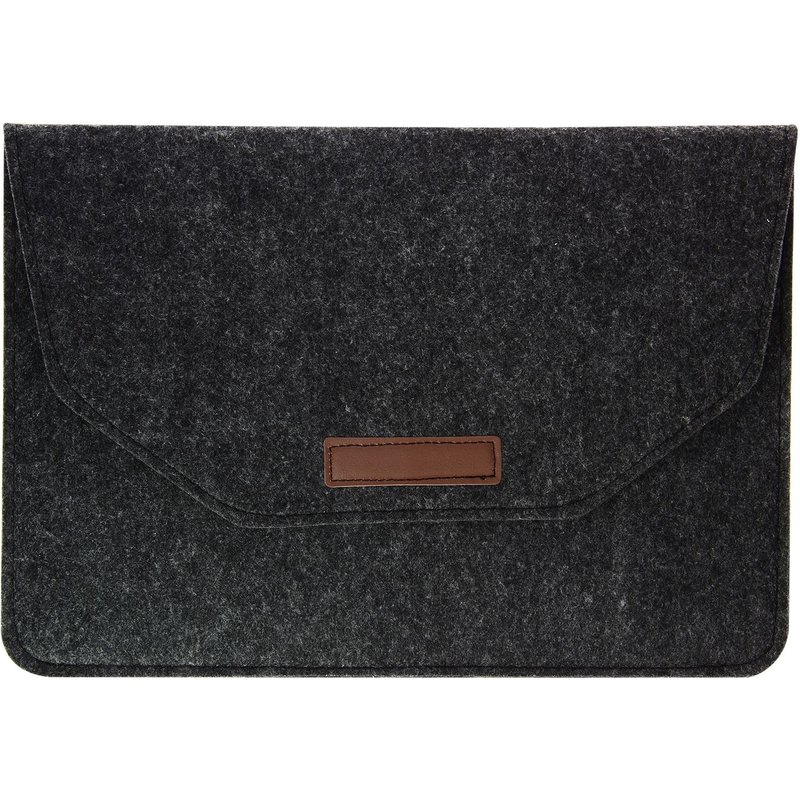 Pochette Noire Ordinateur Portable 11'' Feutrine Intérieur Soft Touch