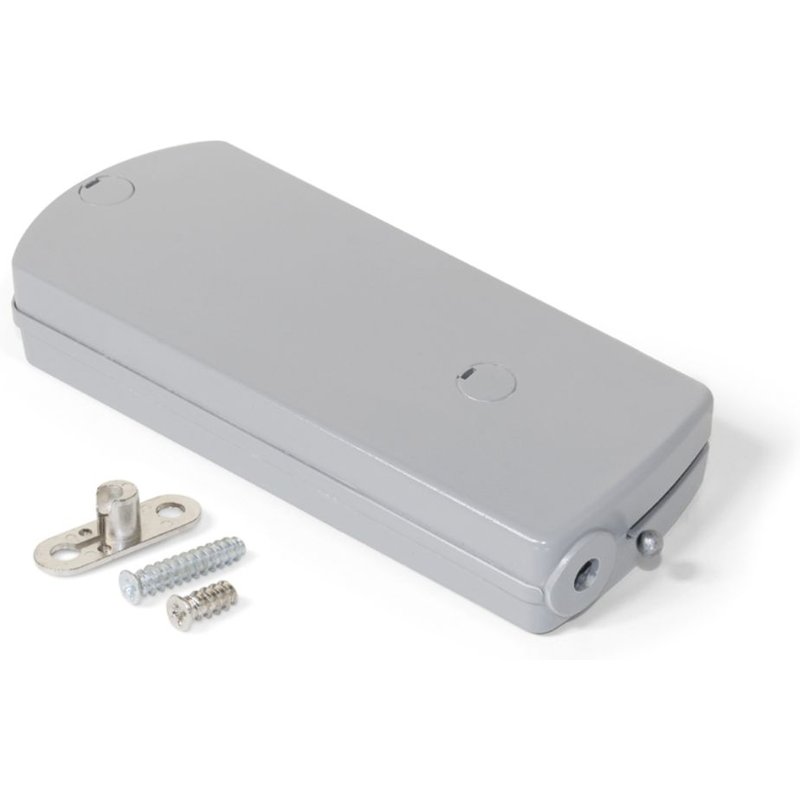 Emuca Mécanisme pour portes abattant Microwinch, 4 Kg, Plastique gris, Acier et Plastique