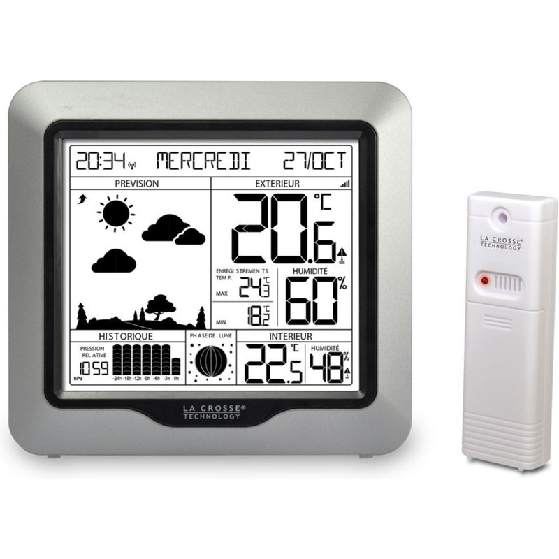 Station météo La Crosse WS6823 Argent