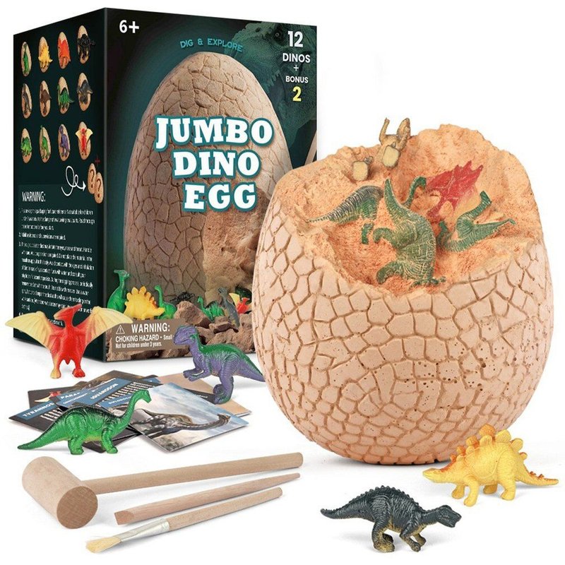Oeuf de dinosaure géant, jouets éducatifs, ensemble d'excavation géologique, jouet cadeau pour enfants