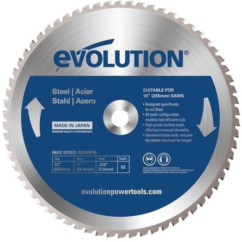 Lame en carbure pour acier D.255 mm