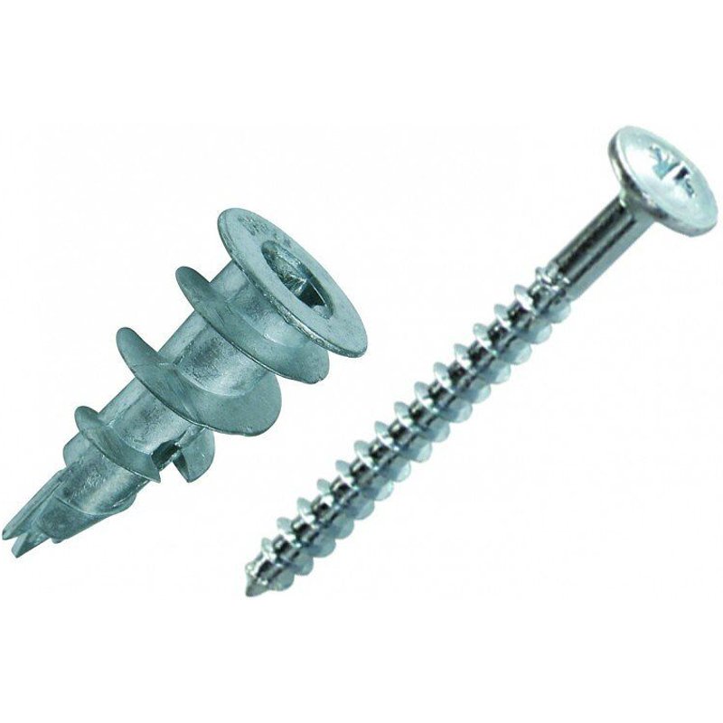 Lot de 25 chevilles et vis Ă visser vix RED HEAD, Diam.12 x L.30 mm