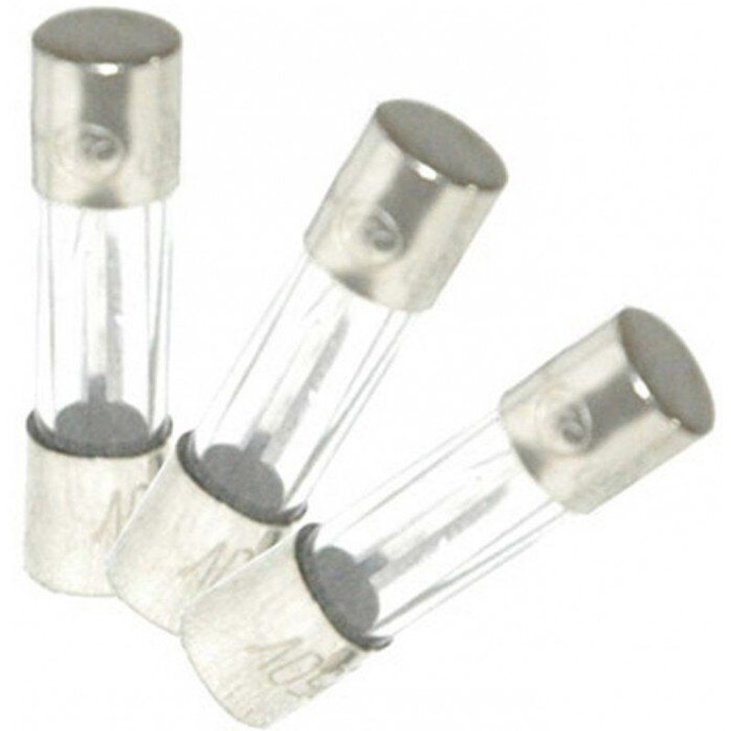 Lot de 3 fusibles verre 5 A, 5 x 20 mm