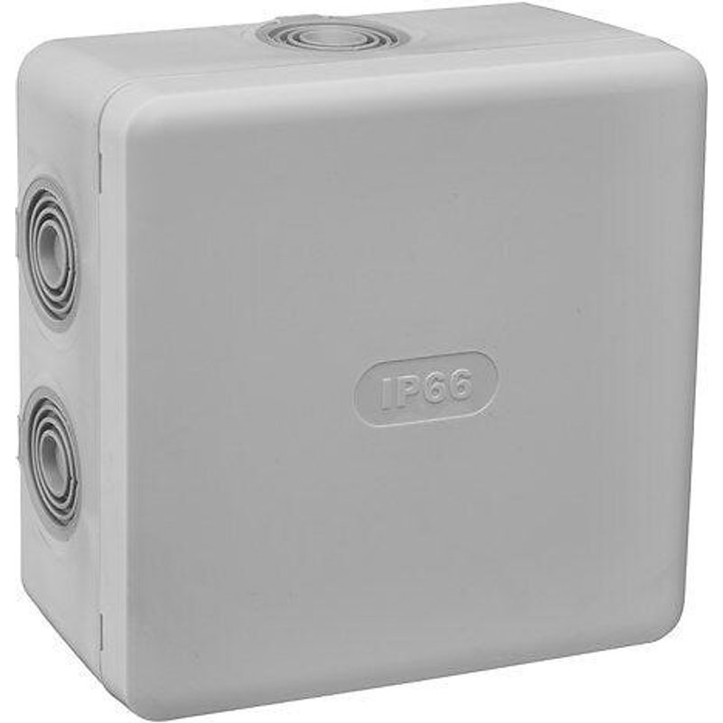 Boîte de dérivation étanche - 115x115xp60 grise- IP66