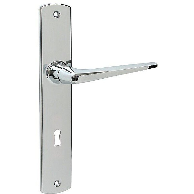 Poignées sur plaques clé L - zamak chromé - Riv Bloc VACHETTE