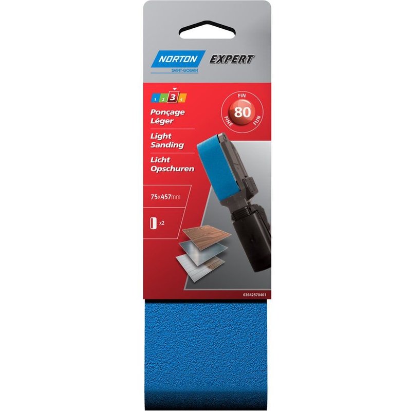 2 BANDE.PONC.EXPERT 75X457 GR.80