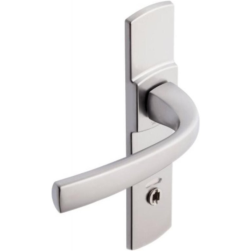 Poignées sur plaques EA 165 bec-de-cane - chromé velours - Muze VACHETTE