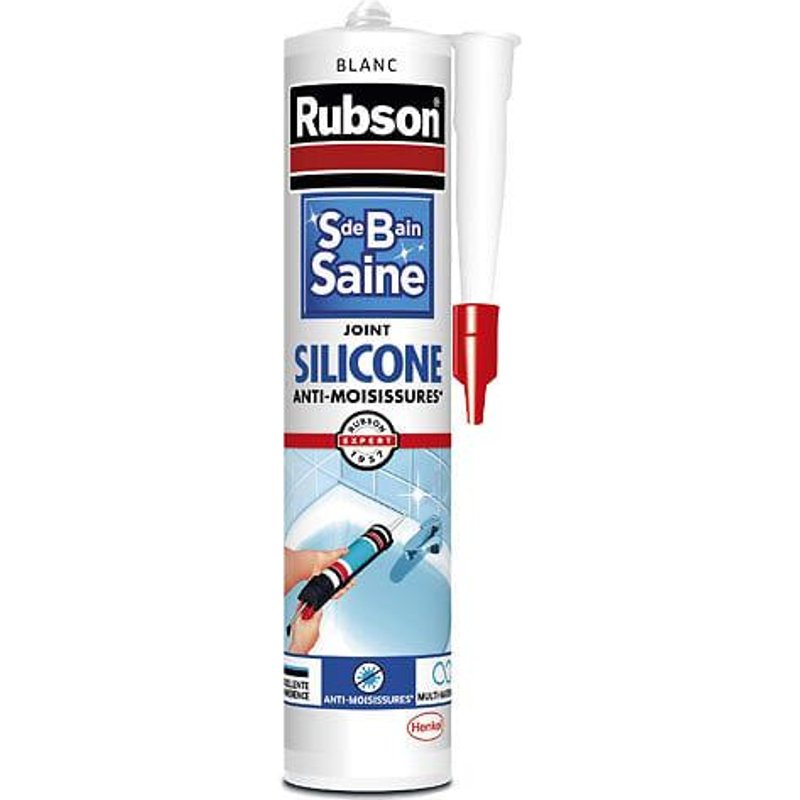 Mastic RUBSON pour sanitaire 280mL blanc