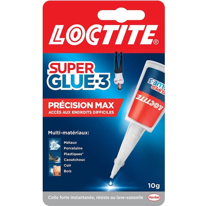 Colle Cyanoacrylate LOCTITE SUPERGLUE-3 Précision Max 10g