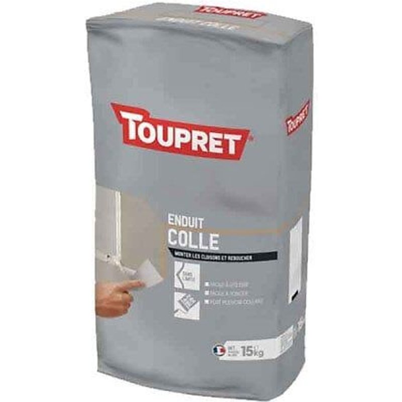Enduit colle poudre TOUPRET 15Kg - BCEC15