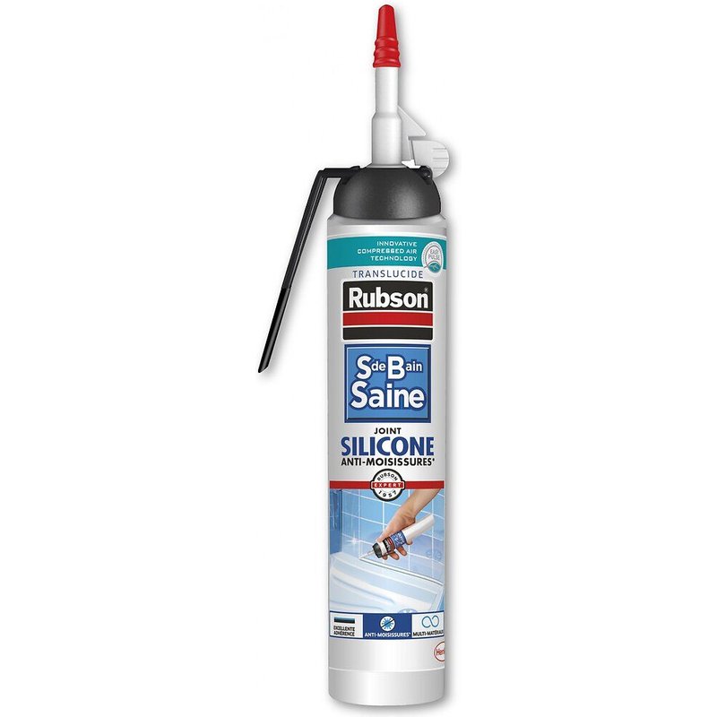 Mastic Sanitaires RUBSON SDB Saine Joint Facile Mastic Translucide MSP 200ml