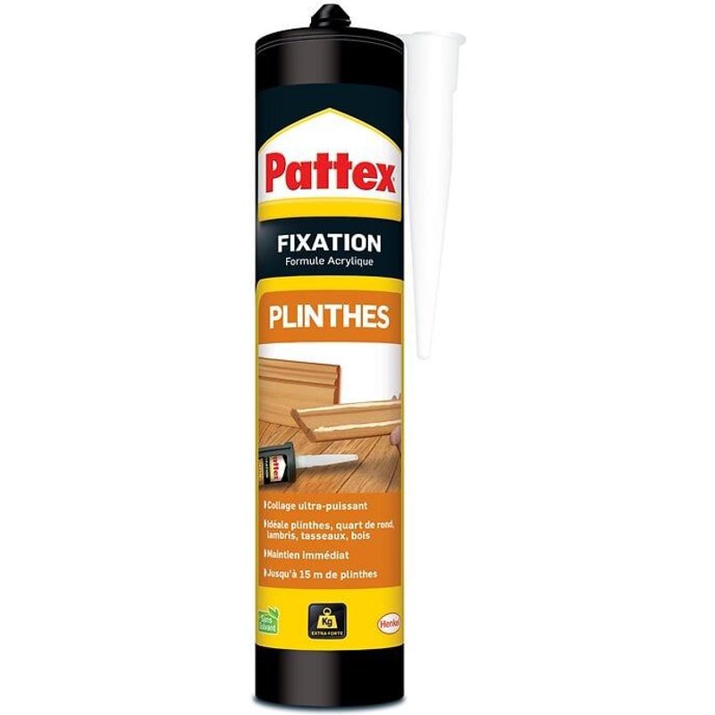 Colle Fixation PATTEX Bois Plinthes 380g