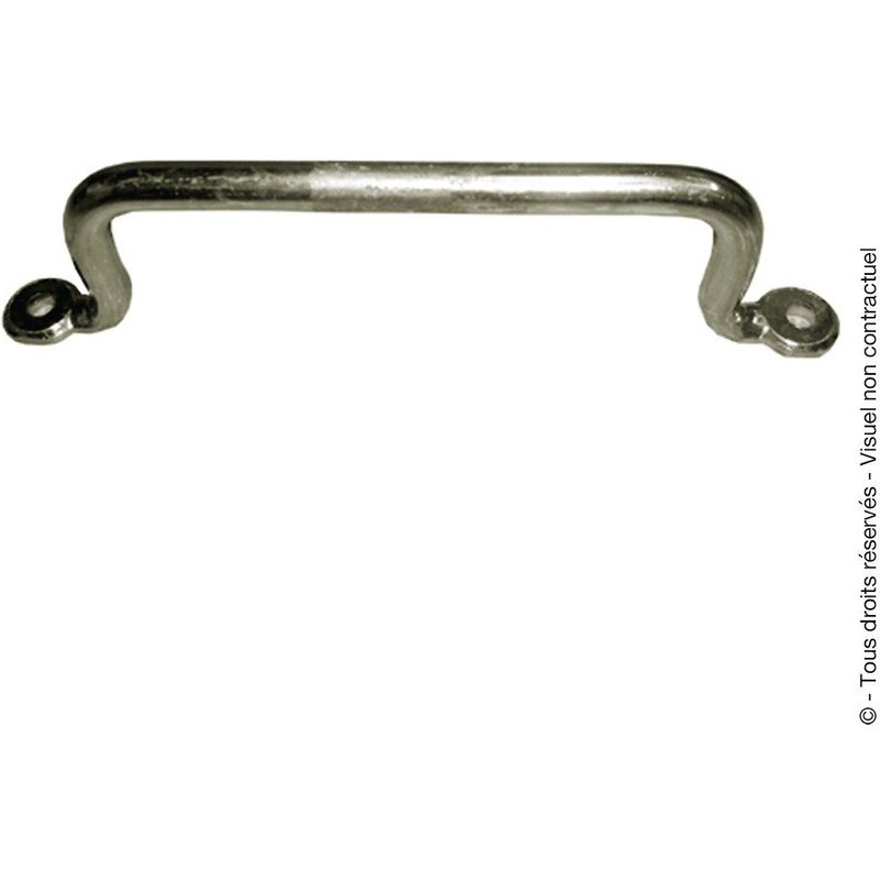 Poignée de volet à patte Jardinier Massard - Sans platine acier zingué - Longueur 150 mm