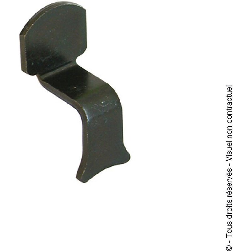 Butée de fermeture acier prépeint, H.70 x L.30 x P.40 mm