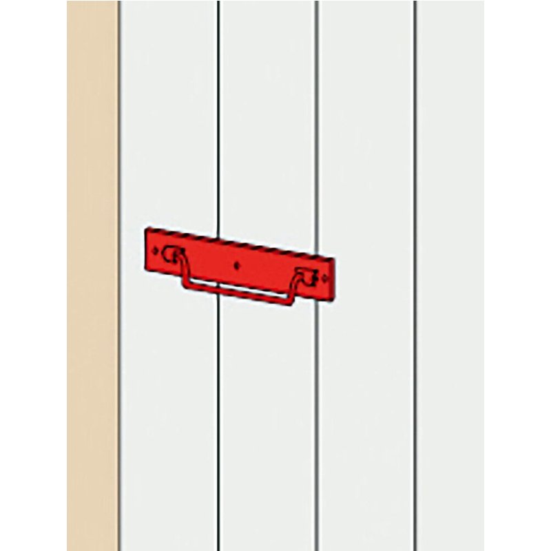 Poignée sur platine à bout carré L 120 acier noir pré-peint